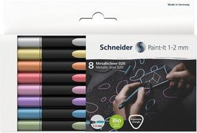 Маркер Schneider Paint-lt, односторонние, многоцветный, 8 шт.