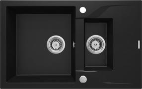 Кухонная мойка Deante Andante ZQN N513, гранит, 78 см x 49 см x 18 см, черный цв.