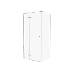 Душевая кабина Magnifity Festia MG-0420, прямоугольная, без поддона, 100 см x 80 см x 195 см, хромовый цв./закаленный