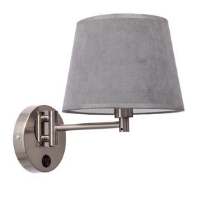 Šviestuvas sieninis Candellux Lighting Ibis, E14, 1 x 40 W, grafito sp. / sidabro sp., 20 x 14 cm