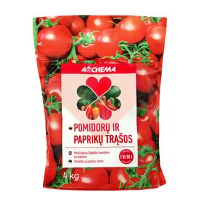 Trąšos pomidorams, paprikoms Agrochema, birios, 4 kg