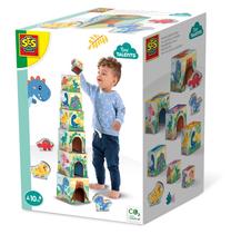 Kaladėlės, dinozauras SES Creative Tiny Talents Stacking, įvairių spalvų