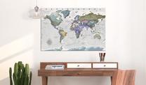 Kamštinė reprodukcija Artgeist World Destinations Pinnwand638Xl, 120 cm x 80 cm