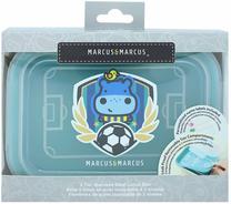 Maisto saugojimo indas Marcus & Marcus 2 Tier Lunch Box Football, 600 ml, nerūdijantysis plienas/silikonas/polipropilenas (pp), žalia sp.