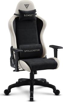 Žaidimų kėdė SENSE7 Spellcaster Fuku, 58 x 71 x 125 - 135 cm, juoda sp./smėlio sp.