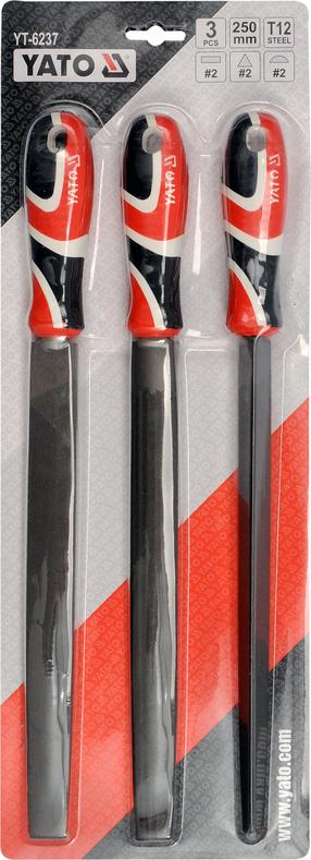 Viilide komplekt Yato YT-6237, 250 mm, metall, 3 tk