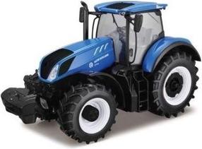 Игрушечный трактор Bburago Agriculture New Holland 300001, синий цв.