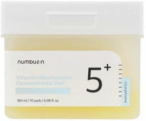 Veido tonikas, padeliai Numbuzin No. 5 Vitamin-Niacinamide, 70 vnt.