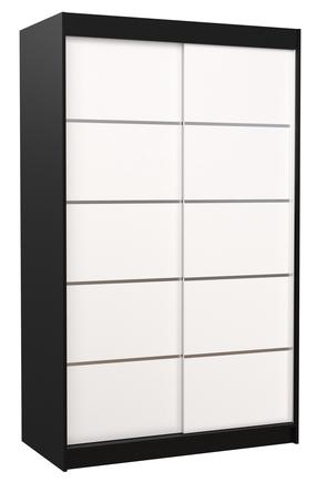 Spinta ADRK Benisso 120, balta sp./juoda sp., 58 cm x 120 cm x 200 cm
