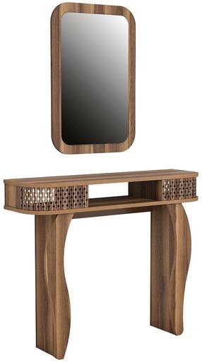 Konsolinis staliukas Kalune Design Damla, riešuto sp., 105 cm x 30 cm x 85 cm