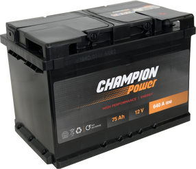 Akumuliatorius Champion Power, 12 V, 75 Ah, 640 A