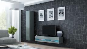 ТВ стол Cama Meble Vigo New 140, серый цв., 140 см x 30 см x 140 см