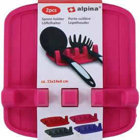 Šaukšto laikiklis Alpina, 15 cm, rožinė sp., 2 vnt.