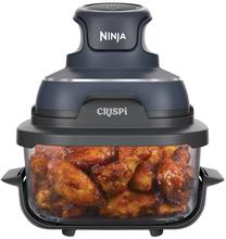 Karšto oro gruzdintuvė Ninja Crispi 4-in-1, skaidri sp./mėlyna sp./pilka sp., 1700 W, 3.8 l + 1.4 l
