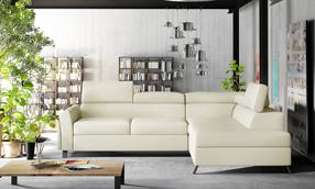 Kampinė sofa Kairos Soft 33, šviesiai ruda sp., dešininė, 197 x 265 cm x 95 cm