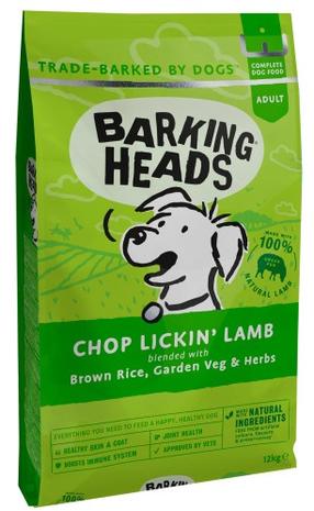 Sausā suņu barība Barking Heads Chop Lickin 'Lamb BLM12, jēra gaļa, 12 kg