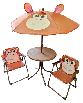 Āra mēbeļu komplekts Besk Children, brūns krās., 1-2 sēdvietas