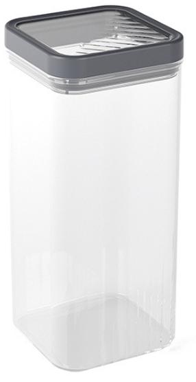 Lielapjoma produktu konteiners Curver Kara 0803102W54, 1.8 l, caurspīdīga krās./pelēka krās.