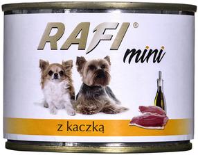 Šlapias šunų maistas Rafi Mini, antiena, 0.185 kg