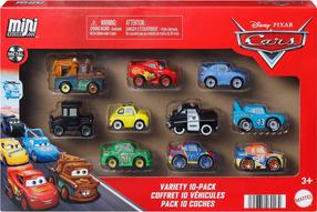  Žaislinių automobilių rinkinys Mattel Cars Mini Racers JBH06, įvairių spalvų