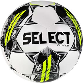 Futbola bumba Select Club DB V23, 3 izmērs, balta krās./dzeltena krās./pelēka krās.