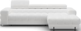 Kampinė sofa Felro Royal 01, balta sp., dešininė, 181 x 285 cm x 93 cm