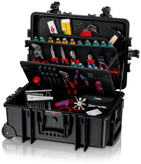 Ящик для инструментов на колесах Knipex Robust45 Move 00 21 37, 42.8 см x 60.9 см x 26.3 см, черный цв.
