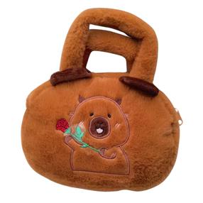 Pliušinis žaislas, krepšys kapibara Lean Toys 22442, ruda sp., 20 cm
