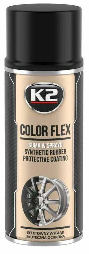 Gumijas aizsardzības aerosols K2 Color Flex, 0.400 l