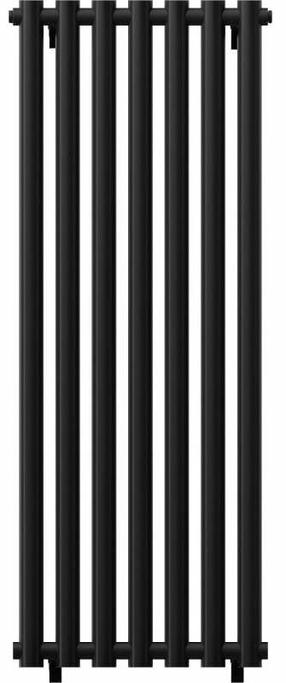 Radiators Mexen Texas, 4.5 cm x 120 cm, apakšējais pieslēgums pa vidu, 659 W, melna krās.