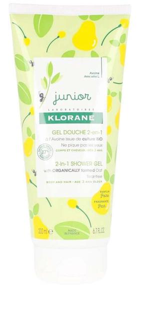 Детский гель для душа и шампунь Klorane Juniors Pear 2 in 1, 200 мл