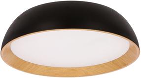 Šviestuvas lubų Candellux Lighting Calabria, LED, 4000 °K, 1 x 24 W, balta sp. / ruda sp., 40 x 40 cm