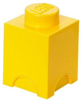 Daiktadėžė LEGO® Storage Brick 1 40011732, 1.2 l, geltona, 12.5 x 12.5 x 18 cm