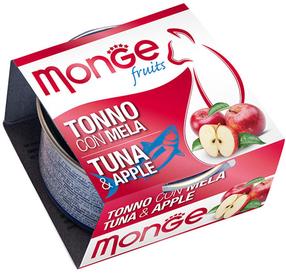 Šlapias kačių maistas Monge Fruits, tunas/obuoliai, 0.08 kg
