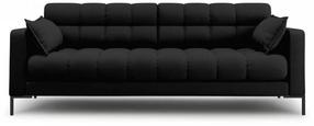 Sofa Micadoni Home Mamaia 3 Seats, juoda sp., 177 x 92 cm x 75 cm