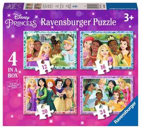 Dėlionė 4in1 Ravensburger Disney Princess 03156, 14 cm x 19 cm, 72 vnt.