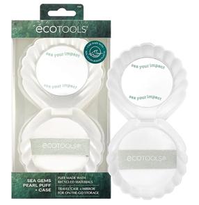 Косметическая губка, набор Ecotools Sea Gems, 2 шт., белый цв.