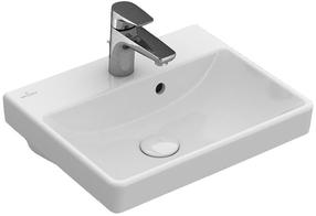 Vannas istabas izlietne Villeroy & Boch Avento 73584501, keramika, 45 cm x 37 cm x 14.5 cm, balta krās.