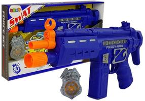 Игрушечное оружие Lean Toys Justice Force Set LT7871, 37 см Синий цв.