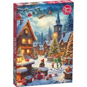 Puzle CherryPazzi Santas Helpers, 70 cm x 50 cm, 1000 gab., daudzkrāsaina