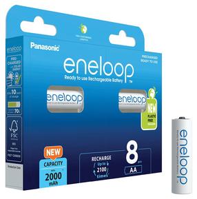 Laetav aku Panasonic Eneloop, AA, 2000 mAh, 8 tk