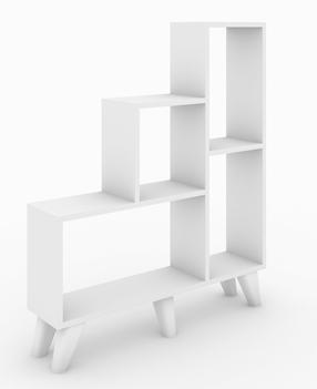 Pastatoma lentyna Kalune Design Nisa 746JUG3606, balta sp., 106 cm x 88 cm x 20 cm