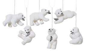 Eglītes rotājums Bear, (krāsa/dizains tiek izvēlēts nejauši), 8.5 cm, plastmasa