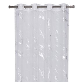 Dieninė užuolaida Splendid Storm GF-STORMK-140/260-BS, baltos/sidabro, 140 cm x 260 cm