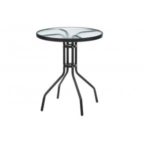 Lauko stalas 4Living, juoda sp., 60 cm x 60 cm x 70 cm