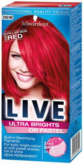 Matu krāsa Schwarzkopf Live, hot red krās., 092, 50 ml