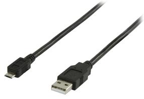 Laidas Logilink USB to Micro USB USB 2.0 male, Micro USB B male, 0.6 m, juoda sp.