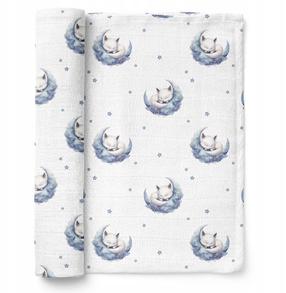 Autiņi Bocioland Bamboo Sleeping Foxes, 110 cm x 110 cm