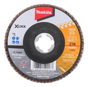 Žiedlapinis šlifavimo diskas Makita D-75998, 125 mm x 22.23 mm