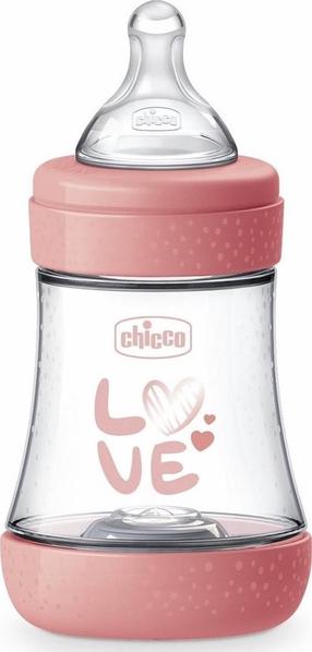 Bērnu pudele dzeršanai Chicco Perfect 5, 150 ml, 0 mēn., rozā krās.